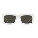 Boss Women's Sunglasses BOSS 1654/S VK6/IR - White Acetate Frame, Grey Lenses (54/19/140 mm)