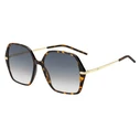 HUGO BOSS BLACK Women's Sunglasses BOSS1660/S 2IK (57/17/140 mm) - Black Acetate Frame, Grey Degraded Lenses