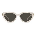 BOSS Women's Sunglasses BOSS1779S7AP (55/19/145) – Beige acetate frame, Grey lenses (Category 3 UV400)