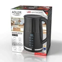 Βραστήρας Adler LED with TEMPERATURE CONTROL 1.7L Black