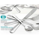 Σετ Μαχαιροπίρουνα Bruno Ανοξείδωτα Harmonia, Ασημί, 16Τμχ