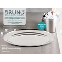 Ανοξείδωτη Πιατέλα Bruno σερβιρίσματος οβάλ 35εκ. BRN-0177