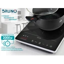 Επιτραπέζια Επαγωγική Εστία Bruno BRN-0205 μονή, 2000W, κουμπιά αφής, Μαύρη