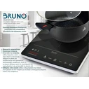 Επιτραπέζια Επαγωγική Εστία Bruno BRN-0205 μονή, 2000W, κουμπιά αφής, Μαύρη