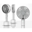 Φορητός Ανεμιστήρας Bruno BRN-0229 Επαναφορτιζόμενος, με Βάση Και Λουράκι Λευκός-Γκρί