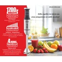 Bruno Ραβδομπλέντερ με Ανοξείδωτη Ράβδο 1700W Ασημί BRN-0249