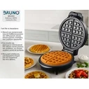 Βαφλιέρα Bruno BRN-0253 1000W, Στρόγγυλη 19Εκ., Βαθιά, Inox-Μαύρη