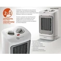Κεραμικό Αερόθερμο Bruno BRN-0255 2000W με Θερμοστάτη, Ανεμιστήρα Και Περιστροφή, Λευκό