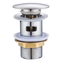 BRUNO Pop Up Sink Valve / Pop-Up Drain BRN-0315, 1-1/4", stainless steel (SS201), chrome