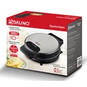 BRUNO ομελετιέρα BRN-0317, 1000W, στρόγγυλη 19cm, βαθιά, inox-μαύρη
