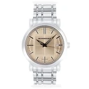 Γυναικείο Ρολόι Burberry Bu1352 (38mm) Μεταλλικό Μπρασελέ Ασημί