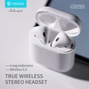 Celebrat C200 Pro Earbud Bluetooth Handsfree Ακουστικά με Θήκη Φόρτισης Λευκά