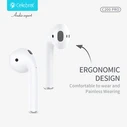 Celebrat C200 Pro Earbud Bluetooth Handsfree Ακουστικά με Θήκη Φόρτισης Λευκά