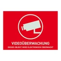 Αυτοκόλλητο Abus warning video surveillance - 74 x 52.5 mm