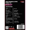 ATC USB-C to Lightning Cable 20W 2m (ATC-C9)