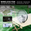 Bayu Φανάρι Μπαταρίας για Camping με Powerbank & Ανεμιστήρα 1600lm 15W Χάλκινο