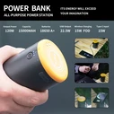 Bayu Φανάρι Μπαταρίας για Camping με Powerbank & Ανεμιστήρα 1600lm 15W Χάλκινο