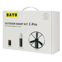 Bayu Φανάρι Μπαταρίας για Camping με Powerbank & Ανεμιστήρα 1600lm 15W Χάλκινο