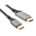 Καλώδιο Displayport Powertech Σε HDMI Cab-Dp069, 4K/30Hz, 1.5M, Μαύρο