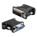 Αντάπτορας VGA Powertech θηλυκό σε DVI 24+1 αρσενικό CAB-G036, μαύρος
