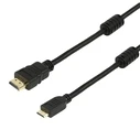 Καλώδιο HDMI Powertech σε HDMI Mini CAB-H011, με Ethernet, 1.5m, μαύρο