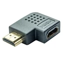 Αντάπτορας Hdmi Powertech Cab-H037 Γωνιακός 90° Right Μαύρος