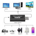 Αντάπτορας HDMI Powertech video capture CAB-H147, USB σύνδεση, 4K/60Hz, μαύρο