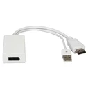 Αντάπτορας HDMI Powertech σε DisplayPort CAB-H162, USB, 4K, λευκός