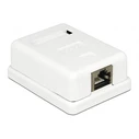 Επιτοίχια πρίζα Powertech δικτύου 1 θύρας, Cat.6 UTP, λευκή