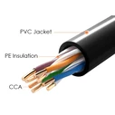 Καλώδιο Δικτύου Powertech Cab-N290 Cat 5e U/Utp Cca 26awg 305m Μαύρο