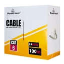 Καλώδιο Δικτύου Powertech Cab-N293 Cat 6 U/Utp Cca 24awg 100m Μαύρο