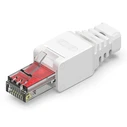 Βύσμα Δικτύου Powertech Rj45 Cab-N350 Cat 6a Utp Tool-Free Λευκό