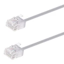 Καλώδιο Δικτύου Powertech Cab-N444, Cat 6A U/Utp, Ultra Slim, Copper, 500Mhz, 7.5M, Γκρι
