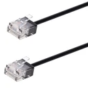 POWERTECH καλώδιο δικτύου Cat6a U/UTP ultra slim 15m μαύρο (CAB-N466)