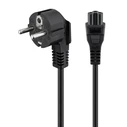 Καλώδιο Τροφοδοσίας Powertech CAB-P029, 3x 0.30mm, 1.5m, μαύρο, 10τμχ