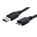 Καλώδιο USB Powertech σε Micro B USB CAB-U004, 5Gbps, 1.5m, μαύρο