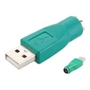 Αντάπτορας USB Powertech 2.0 Αρσενικό σε Ps2 Θηλυκό CAB-U020, Πράσινος