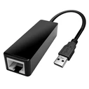 Κάρτα Δικτύου USB Powertech 2.0 σε Ethernet CAB-U038, 0.2m, μαύρο