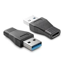 Αντάπτορας USB Powertech USB 3.0 σε USB-C θηλυκό CAB-U097, μαύρος