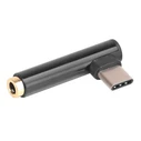 Αντάπτορας USB Powertech USB-C σε 3.5mm θηλυκό CAB-UC028, μαύρος