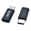 Αντάπτορας USB Powertech Type-C CAB-UC063, αρσενικό σε θηλυκό, 10Gbps, μαύρος