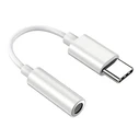 Αντάπτορας USB-C Powertech σε 3.5mm CAB-UC088, λευκός