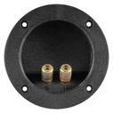 Τερματικό Ηχείου Powertech 6mm ή banana plug 4mm CAB-V036, Φ105mm, μαύρο