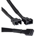Καλώδιο Powertech 4-Pin Pwm Σε 2X 4-Pin Pwm Cab-W048, 0.15M, Μαύρο