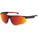 CARRERA DUCATI Men's Sunglasses CARDUC 044/S 003 (69/10/130) - Black frame, Red multi-layer lenses, Category 3