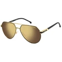 Carrera Men's Sunglasses 1067/S I46 YL, Aviator Metal Frame (Gold), Grey Polarized Lenses, 62/14/145 mm