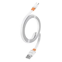 Καλώδιο USB-C Celebrat σε USB CB-33C, flat, 15W, 1m, λευκό