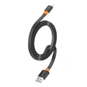 Καλώδιο Lightning Celebrat σε USB CB-33L, flat, 12W, 1m, μαύρο