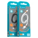 Καλώδιο USB Celebrat micro USB σε USB CB-33M, flat, 10.5W, 1m, λευκό