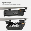 BRATECK Cable Management Γραφείου CC11-22-1, Μεταλλικό, 494x167x196mm, Μαύρο